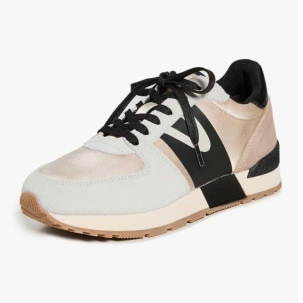 Tretorn Women's Loyola Beige Tan Black Lace Up Fashion Sneakers Size 10M